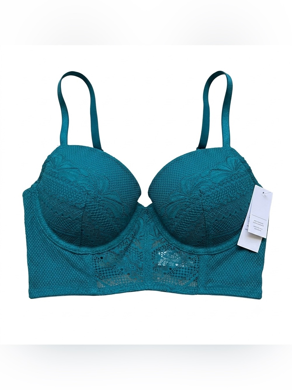 Auden lightly lined Demi coverage Long Line Bra 32B